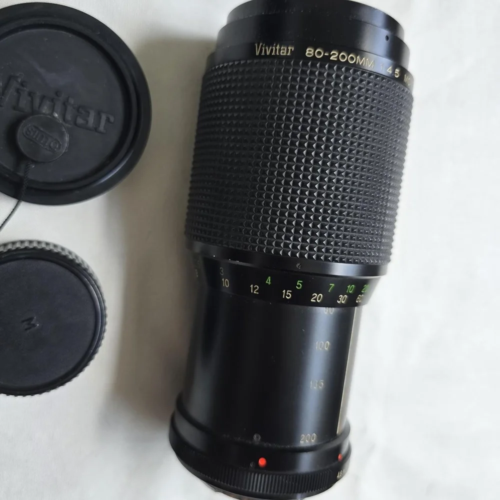 Retro Versatile Black Camera Lens with Case